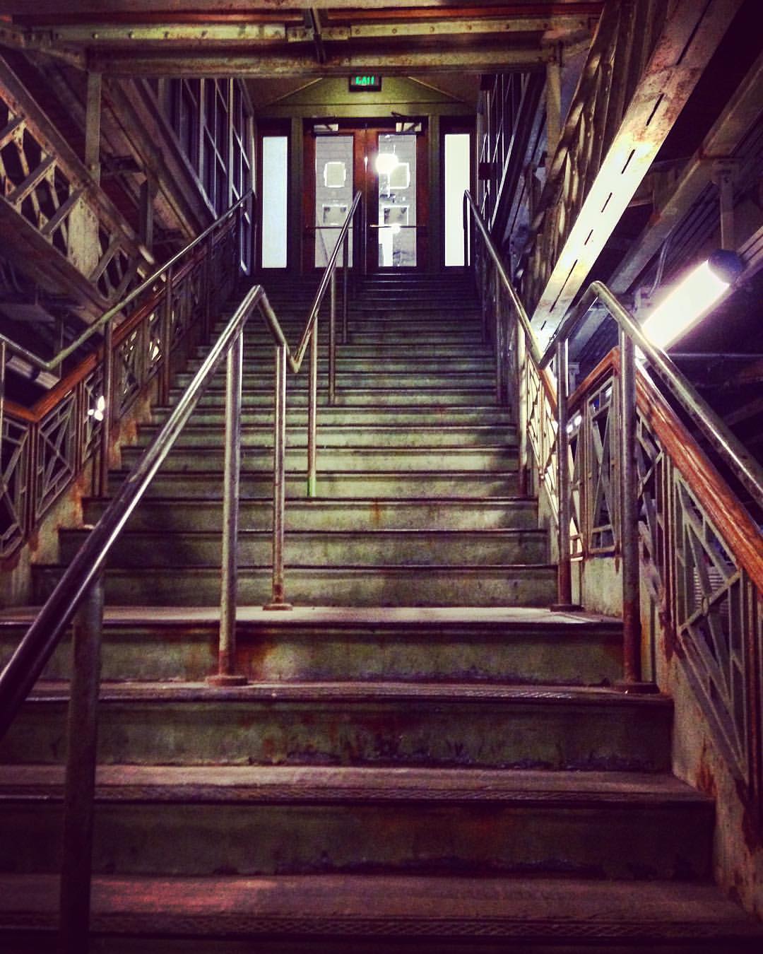 Staircase in dramatic light